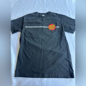 Santa Cruz Skateboards Black Tee Size Medium